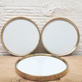 Set 3 under brass and ceramic bottles