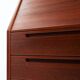 Kai Kristiansen model 63 desk teak secretaire with vanity mirror, 1960s