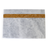 Salvatore – White Rectangular Natural Marble Serving Tray
