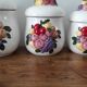 4 pots de cuisine en barbotine