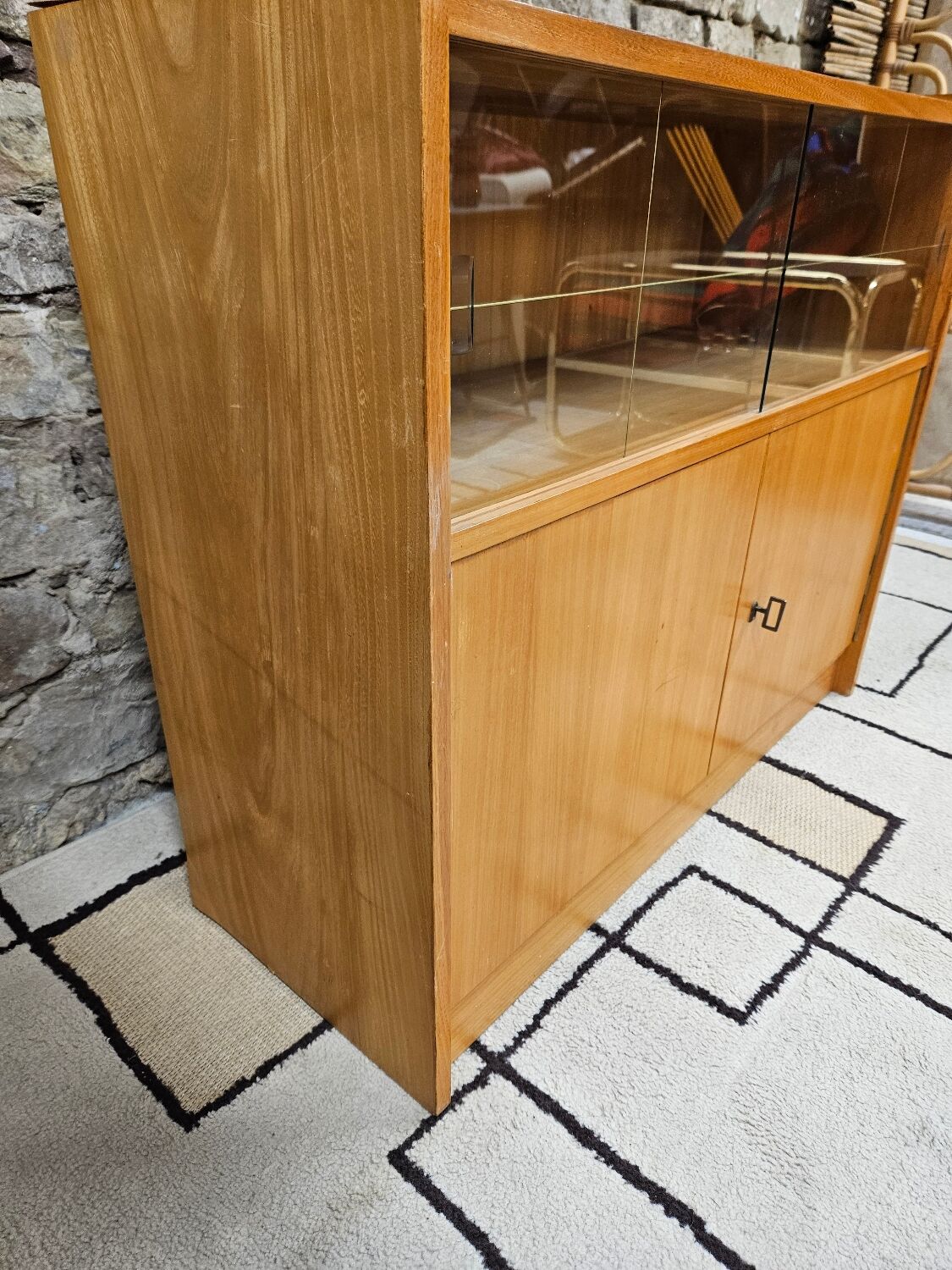 Small vintage display cabinet from the 1970s