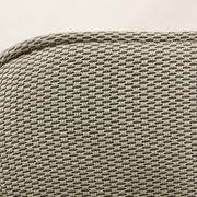 Pair of Henryk Lis armchairs 300-190s 1970s reupholstered gray textured fabric.