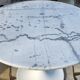 Tulip table Carrara marble 1970