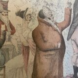 Original painting The Ventriloquist Naudet circa 1803