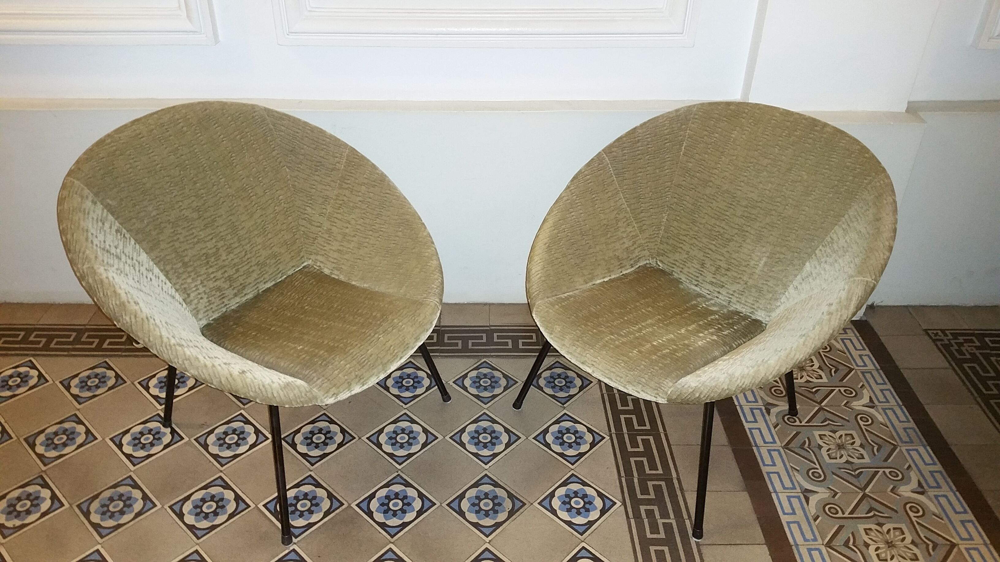 Pair of armcchairs Circle Salamanca Lusch Erzeugnis for Lusch & Co