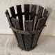 Brutalist basket wood and wrought iron 1950/1960