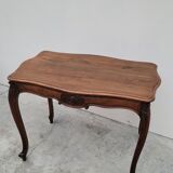 Louis XV style mid-style table in solid walnut