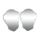 Set of 2 antique mirrors