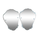 Set of 2 antique mirrors