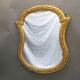 Grand miroir doré du 19ème