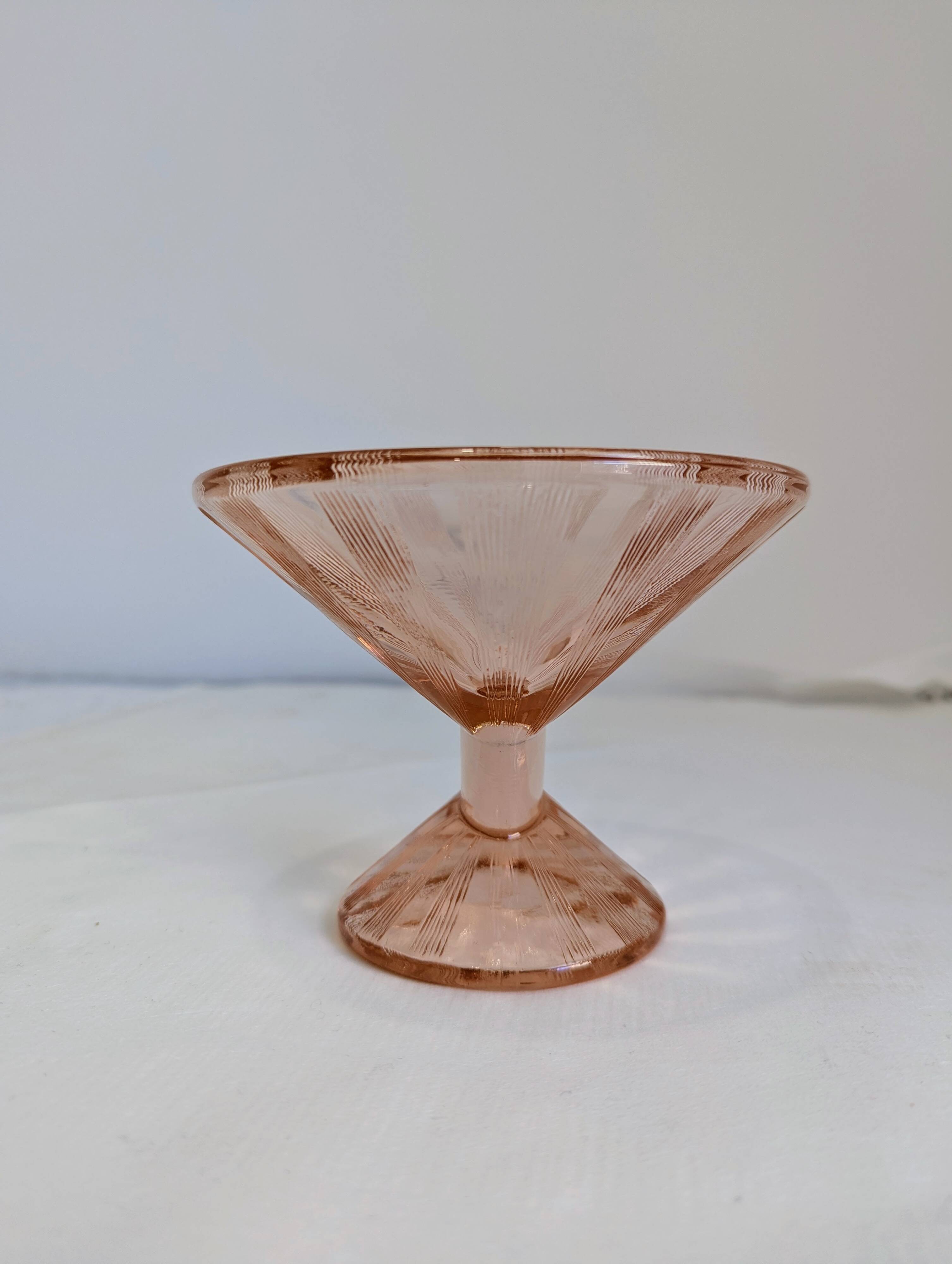 Art Deco Martini Glass