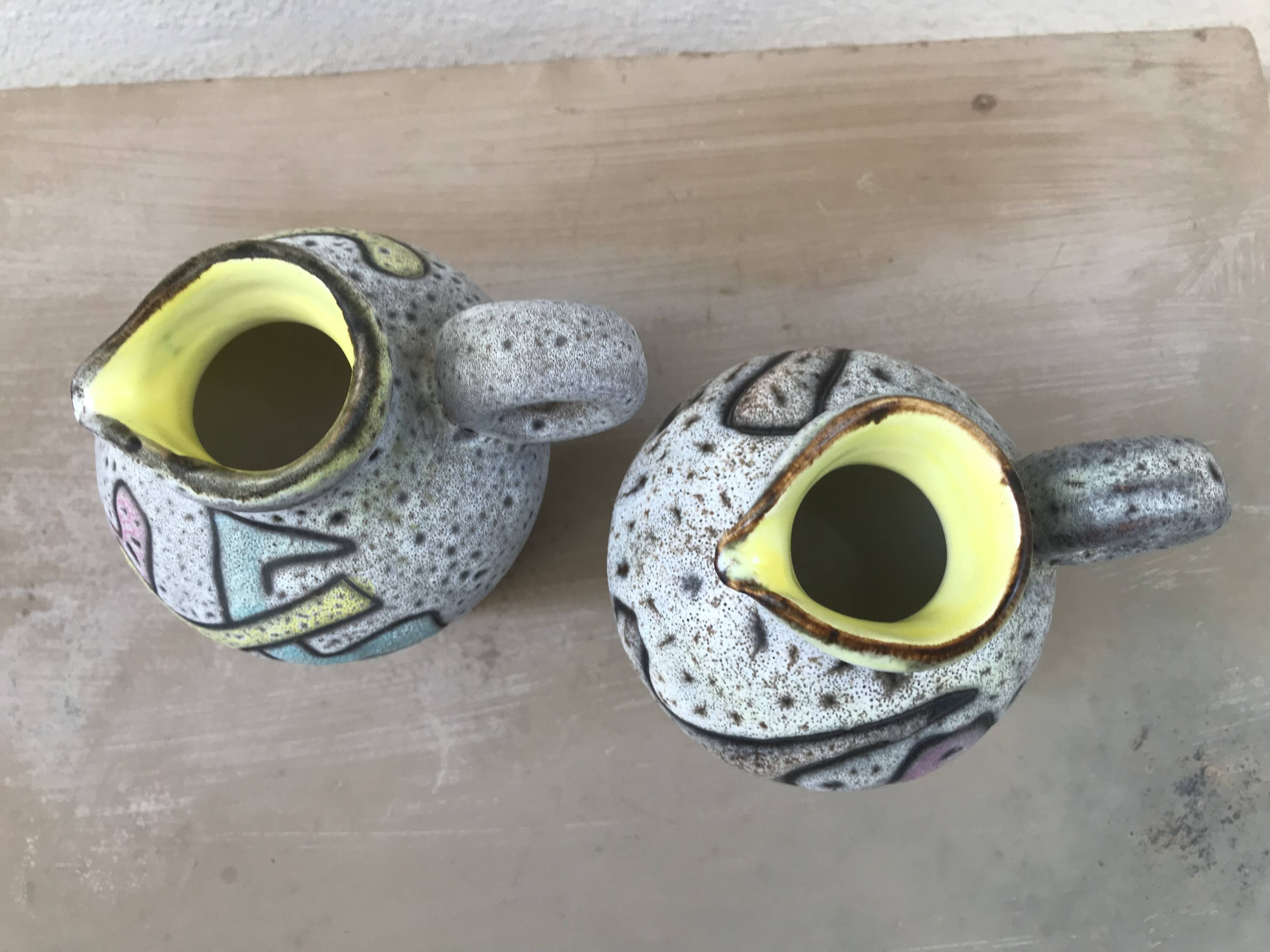 Paire de vases, pichets Marius Bessone