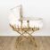 Bamboo bassinet on a stand, bohemian 1970s.