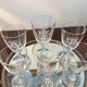6 Baccarat glasses Funel shaped late 19th - early 20th century 
