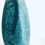 Art ceramics sgraffito table lamp attributed to Alvino Bagni for Raymor, Italy, 1960s.