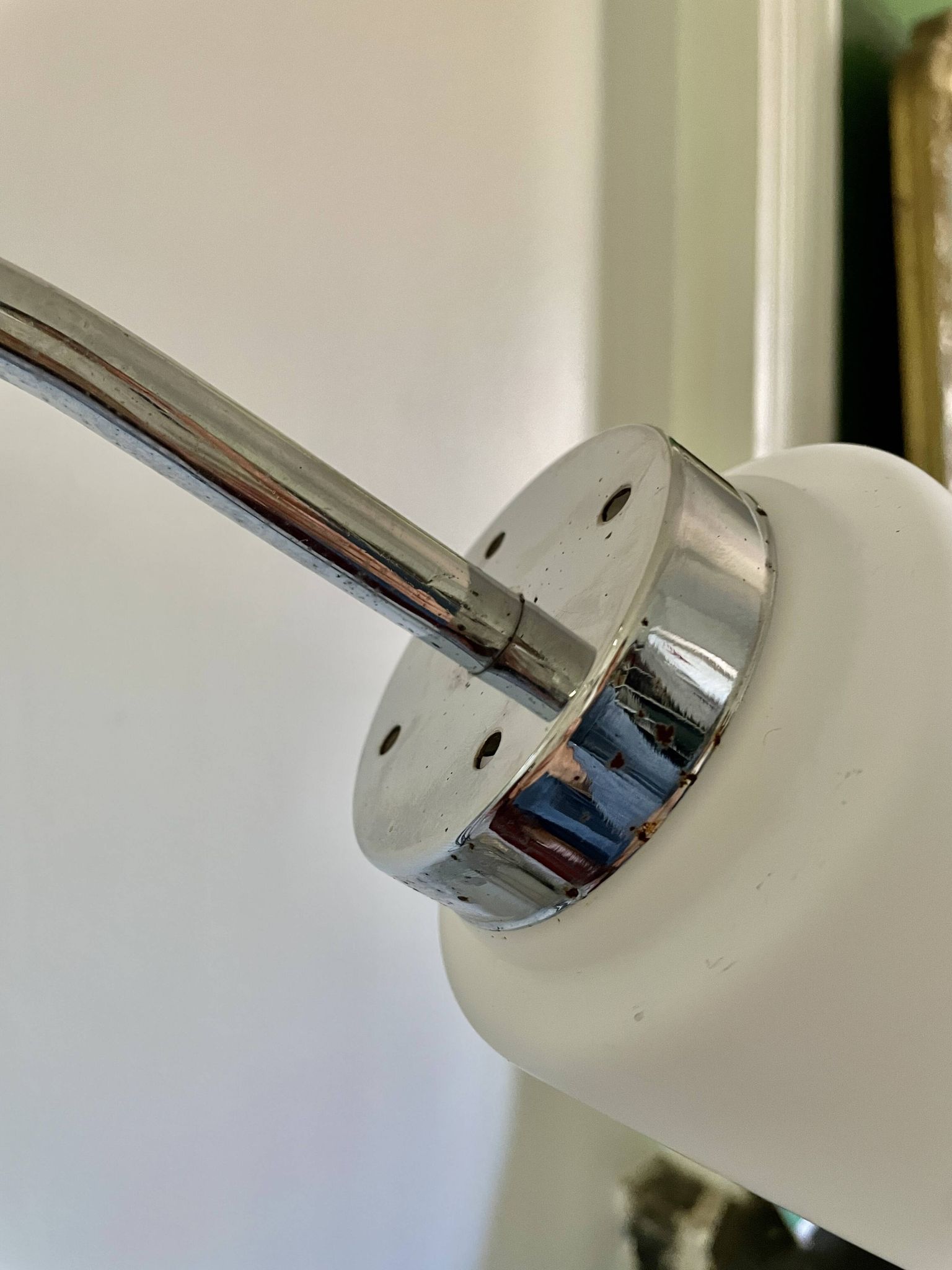 Lampadaire design chrome 1970