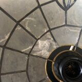 Art Nouveau mother-of-pearl pendant lamp