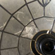 Art Nouveau mother-of-pearl pendant lamp