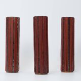 Pottery Mosaic Vases by W. Zimmermann for Ritter Set of 3