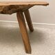Raw wood coffee table