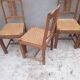 4 oak chairs