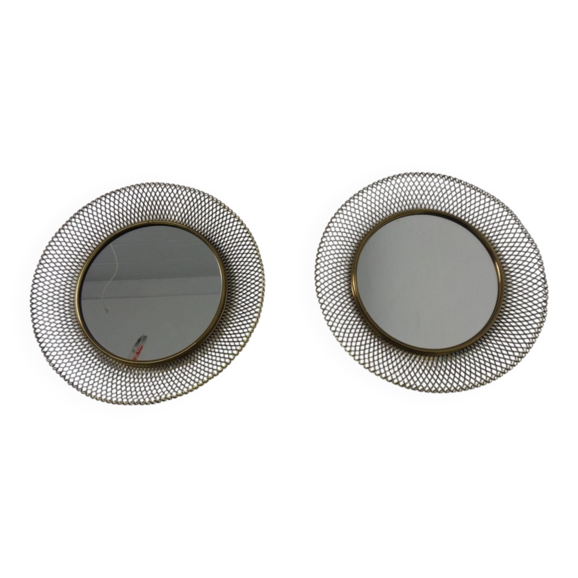 Brass Mirrors, 1960s, Set of 2