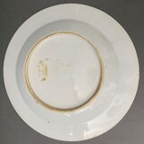 Flat plate in Chinese blue XVIII or XIX Blue and white décor