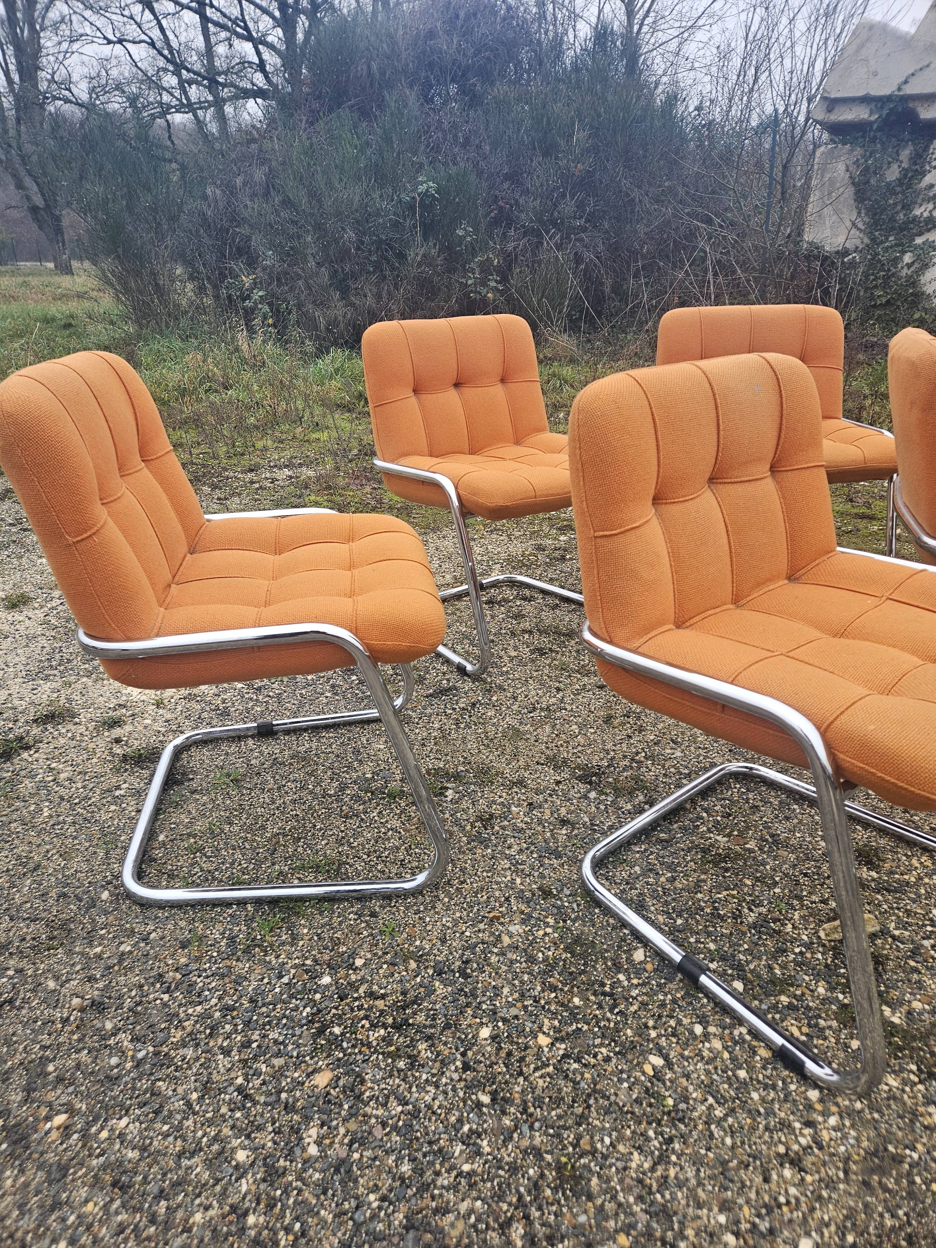 Yves Christin - Set of 8 chairs model STORM