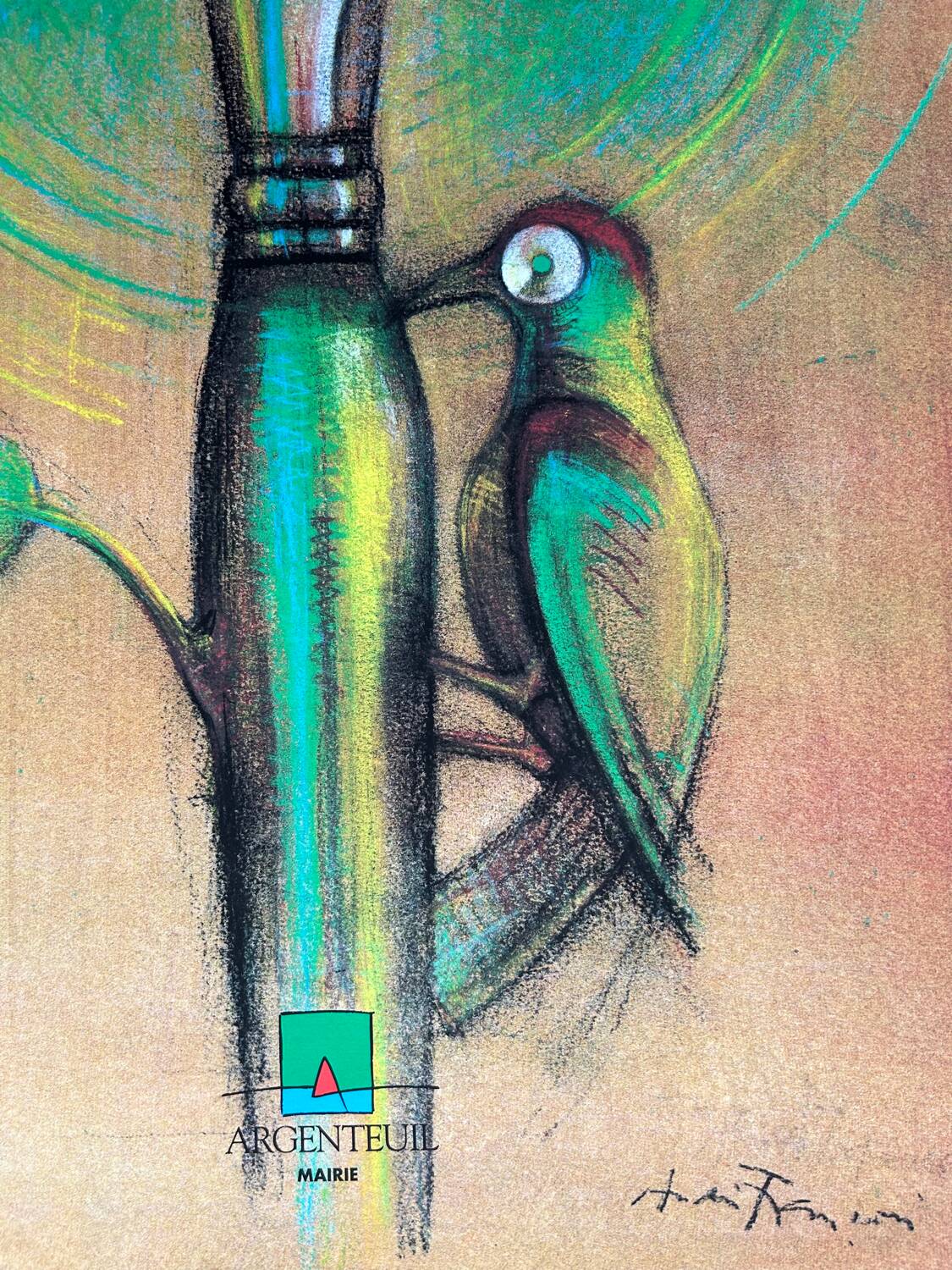 Écran original André François « Argenteuil Plus Vert »