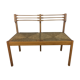 Wooden mulched modernist bench in 1950s