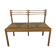 Wooden mulched modernist bench in 1950s