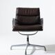 Pair of brown leather sofa pads, Herman Miller, 1970s