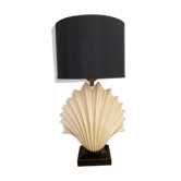 Lampe coquille céramique vintage années 80