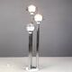 Space age chromed and glass floor lamp, 1970s