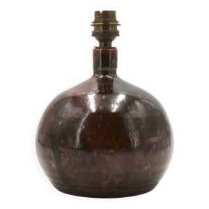 Pied de lampe boule en - marron