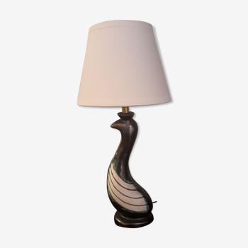 Petite lampe canard  en céramique