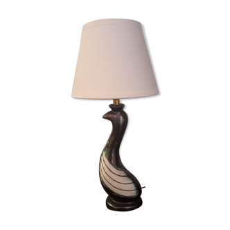 Petite lampe canard  en céramique