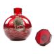 Carafe Art déco, verre rouge, Verrerie Józefina, Pologne, années 1930