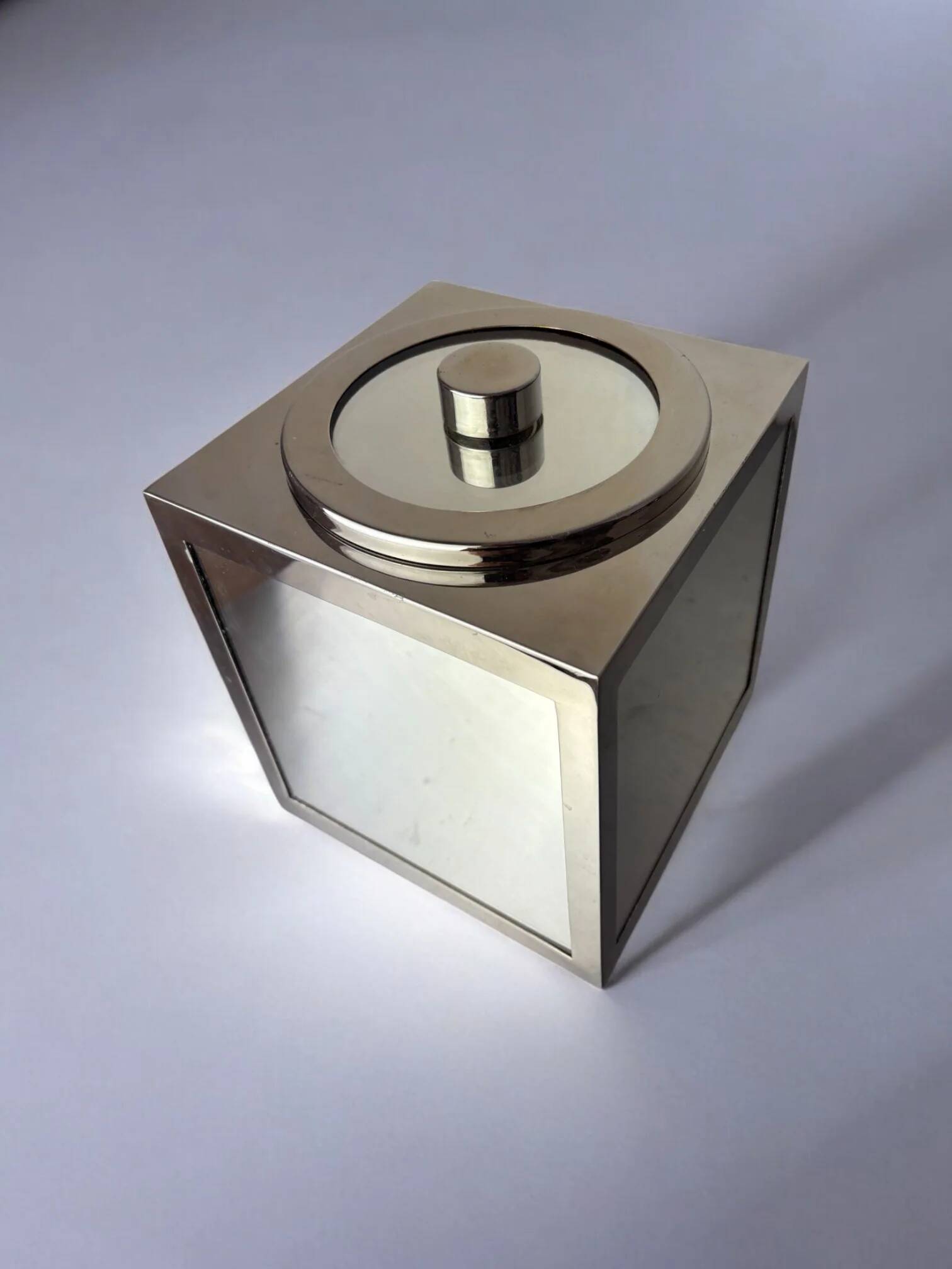 Romeo Rega mirrors ice bucket, Italy, 1970s