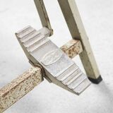 Dutch industrial drawing or architect's table witch lamp from rotanex-pool, 1950s