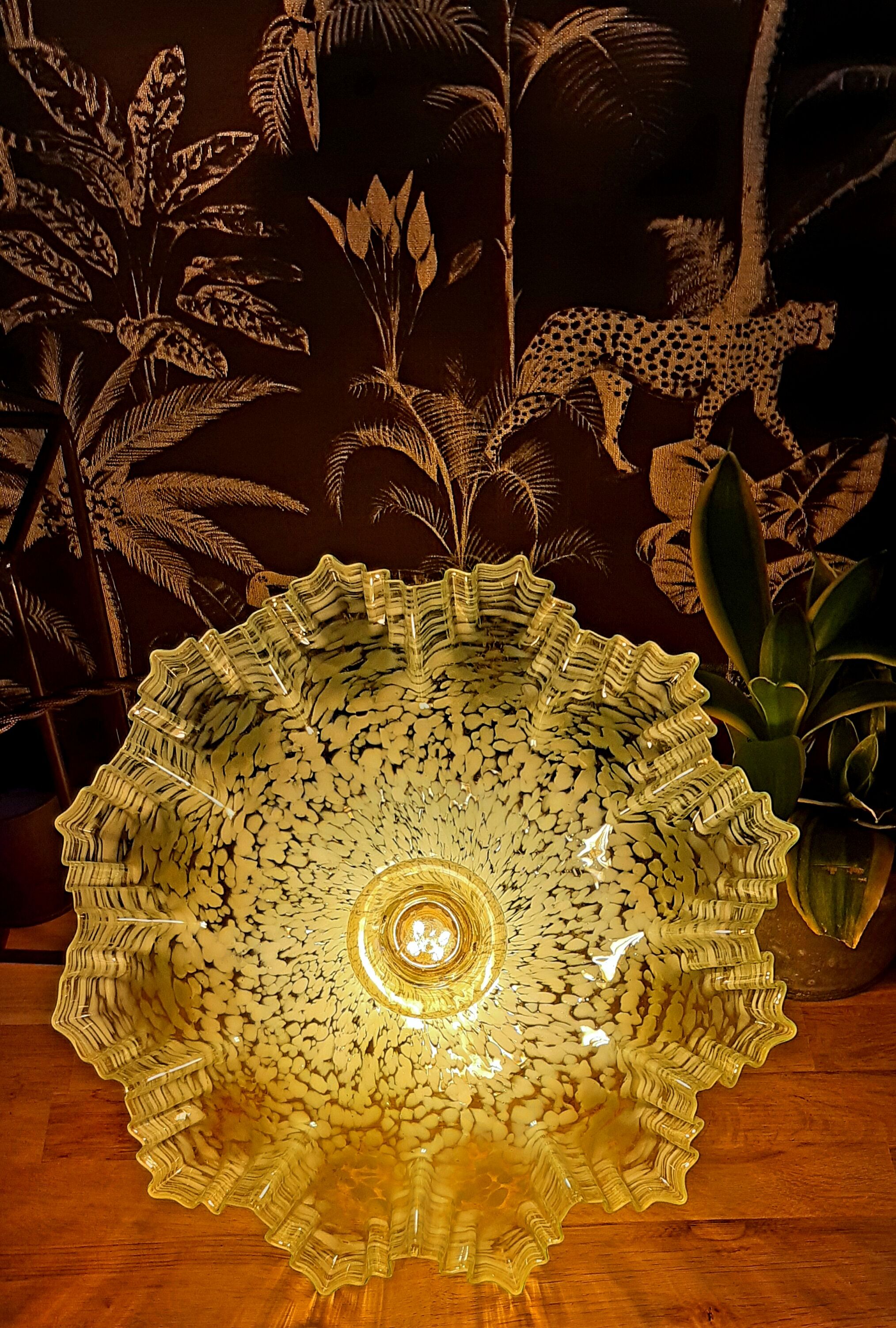 Clichy vintage glass hanging