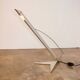1990s Space Age lamp, nickel-plated brass and aluminium, 40 cm