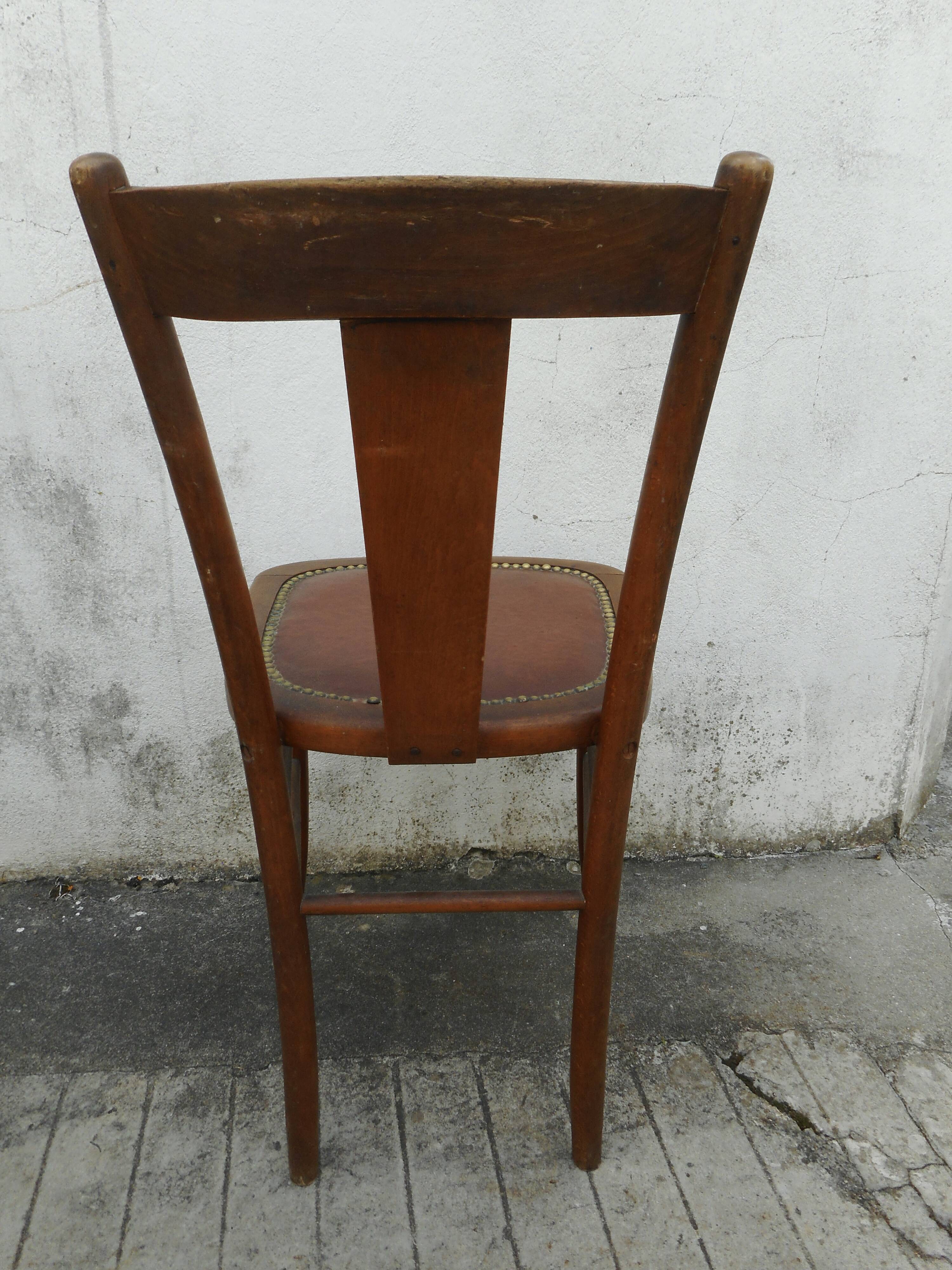 Five bistro chairs