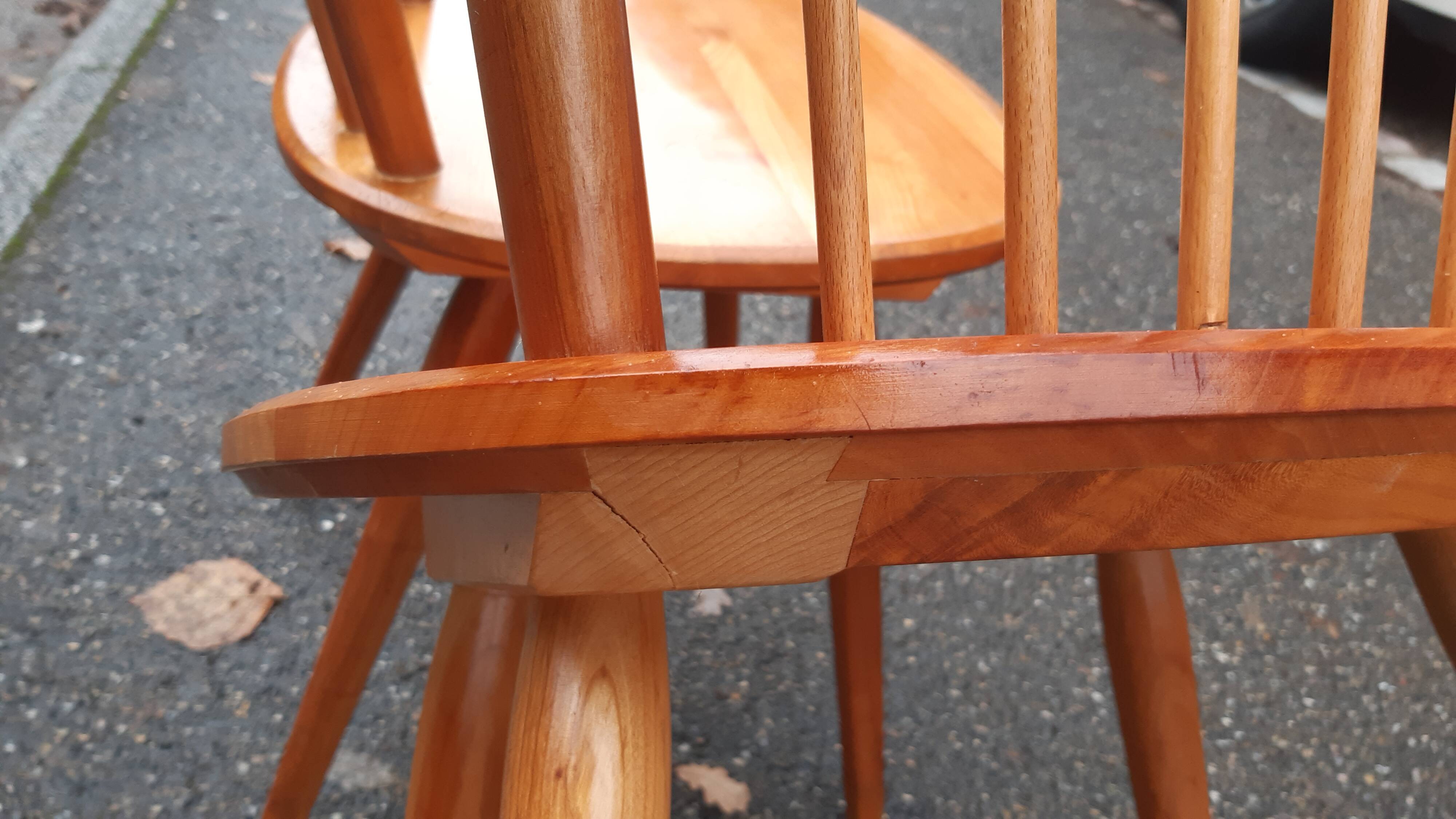 Chaises brutalistes,  déco de montagne, Albert Haberer