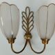 Two vintage double wall lamps