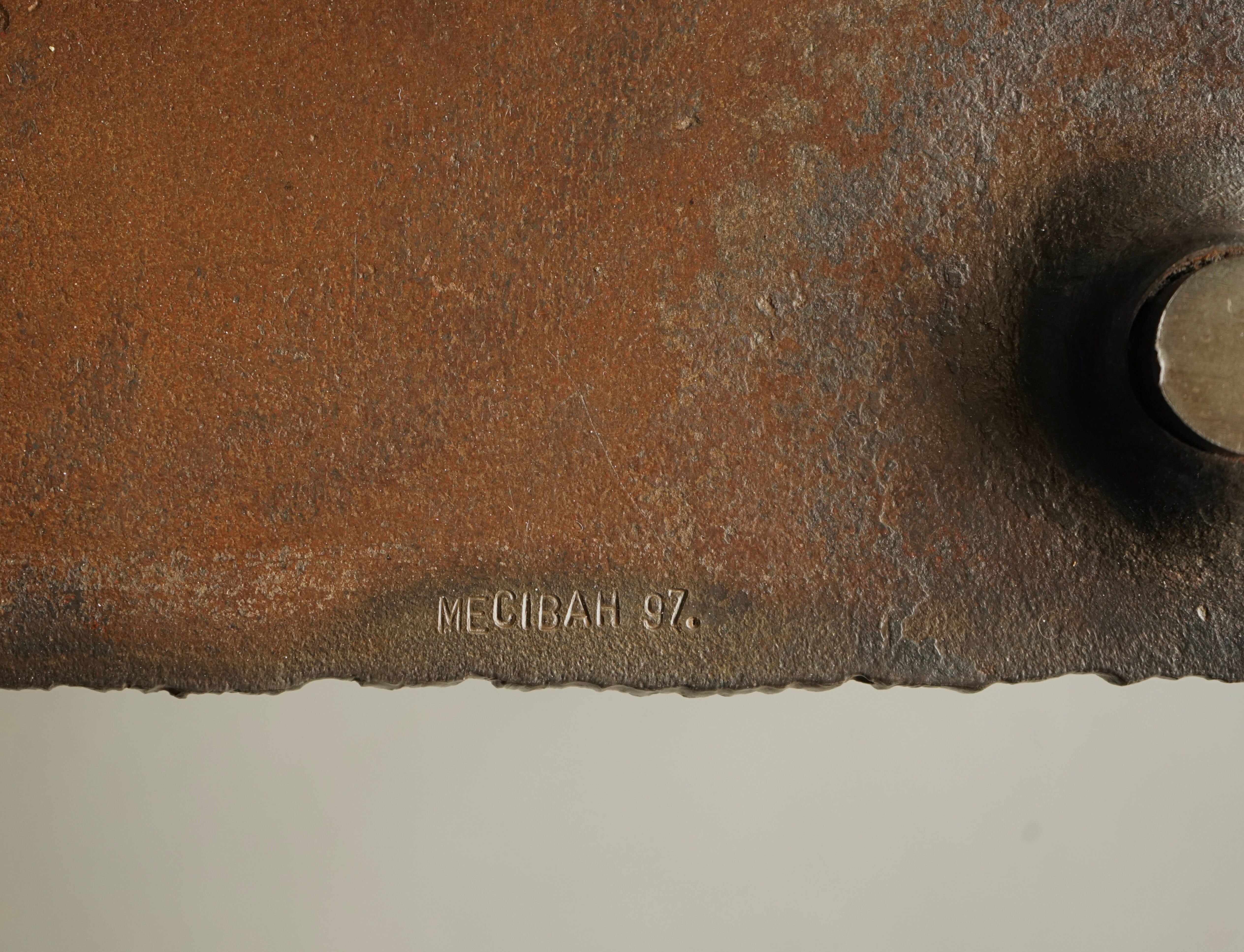 Idir Mecibah brutalist coffee table, Belgium 1997