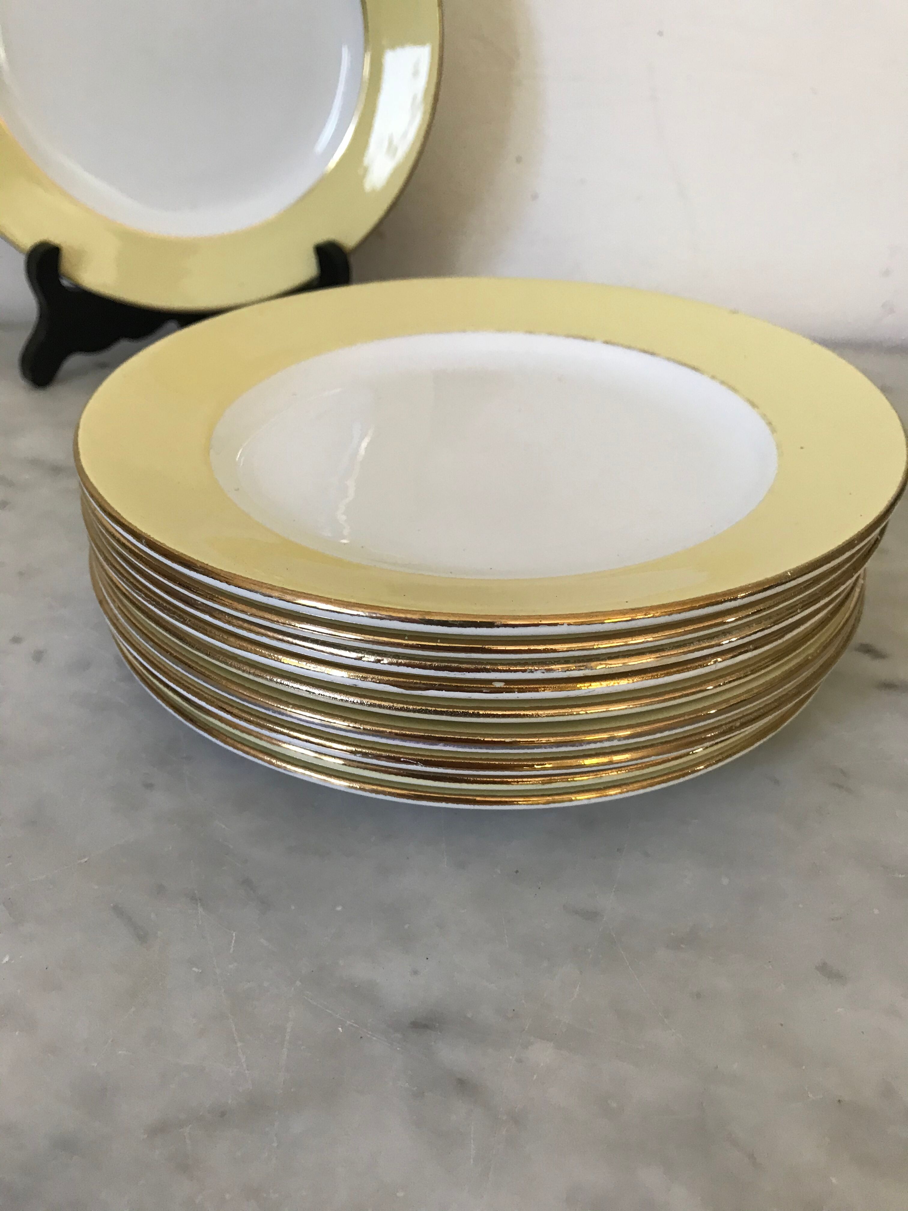 10 saint-amand dessert plates