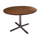 Vintage round table 110 cm in rosewood, tulip base, 1970s.