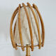 Pair of sconces Louis Sognot in rattan, bamboo 60s