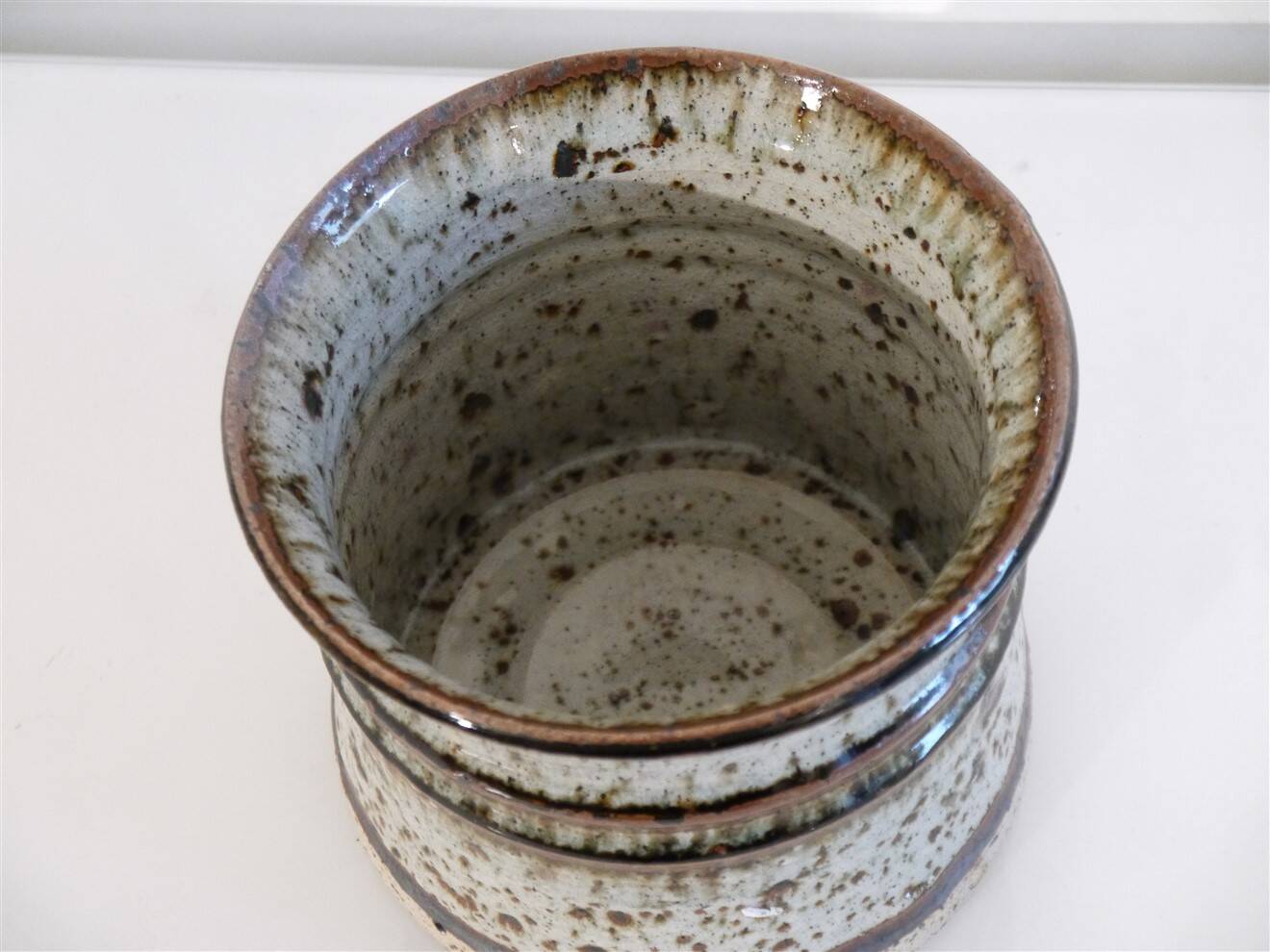 Danish glazed stoneware trinket dish, 1960s